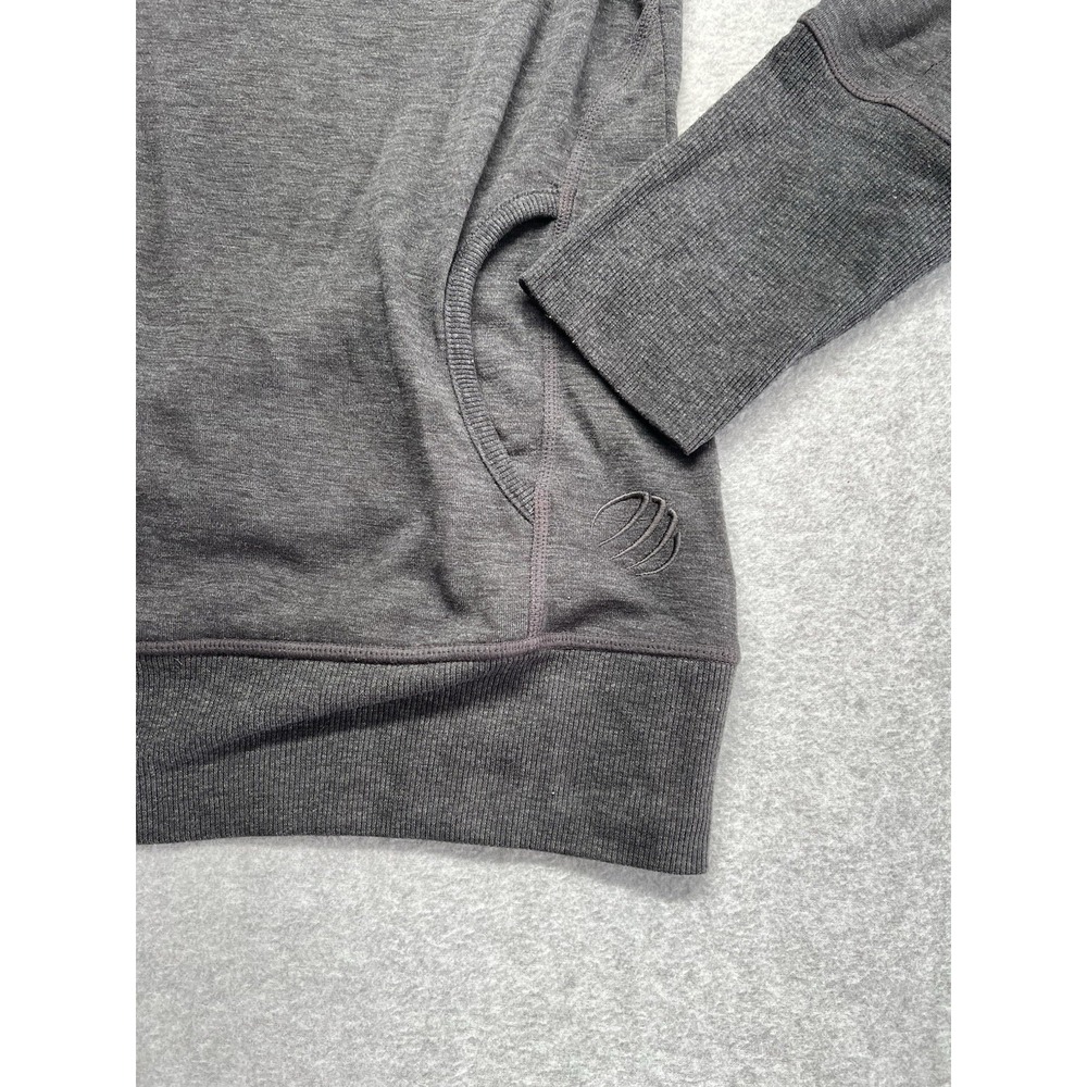 Mondetta Performance Gear MPG Women's Sz M Pouch Pocket Sweatshirt Grey Wool - Picture 3 of 12